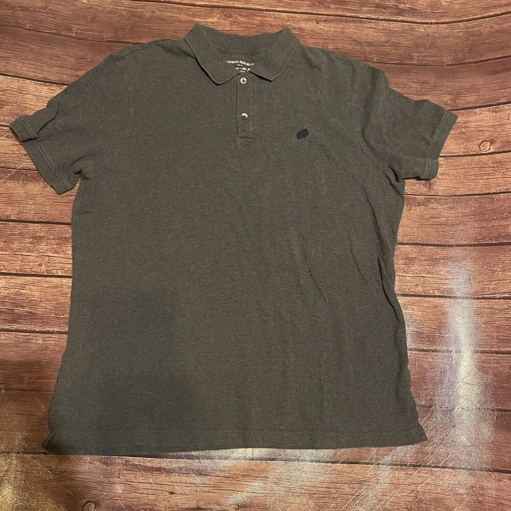 Men’s Banana Republic Charcoal Gray Polo Shirt XL